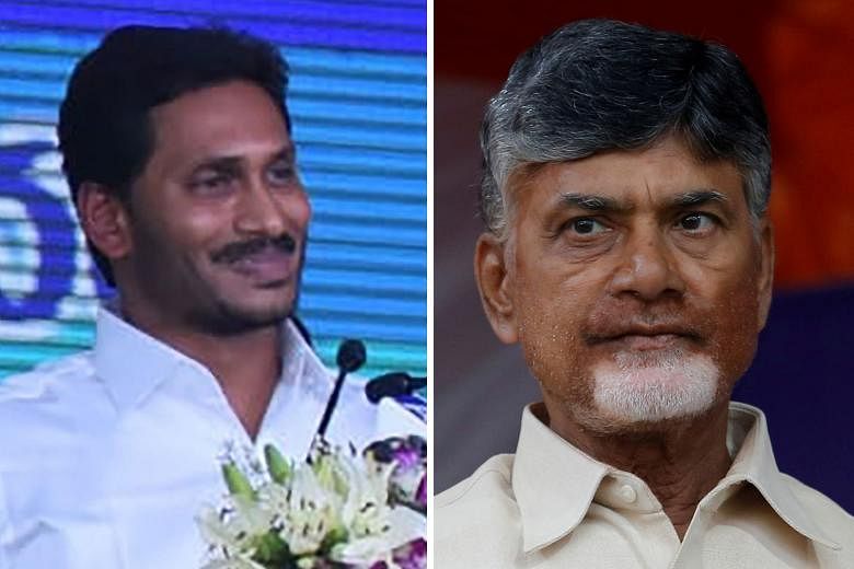 Andhra Pradesh's new Chief Minister Jagan Mohan Reddy (top), leader of the YSR Congress party, came to power in May after defeating incumbent Chandrababu Naidu of the Telugu Desam Party. An artist's impression of Amaravati, the new capital city of th