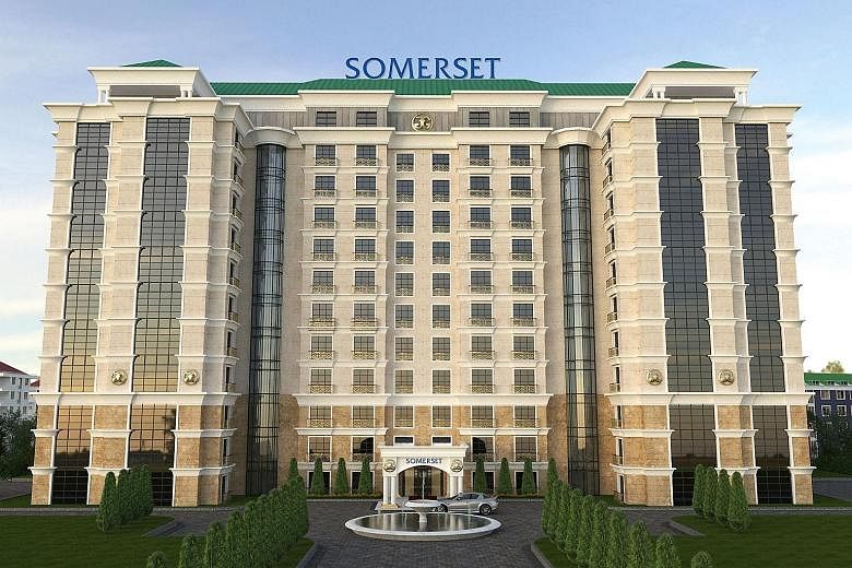 In the year to date, Ascott has signed contracts for more than 40 properties with over 8,000 units. Somerset City Centre (left), in Atyrau, Kazakhstan, is one such property. Atyrau is also one of six new cities Ascott is entering into. The Somerset C