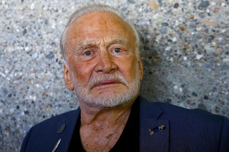Mr Buzz Aldrin, now 89, was the second man to set foot on the Moon and one of only four people alive today to have ever done so.