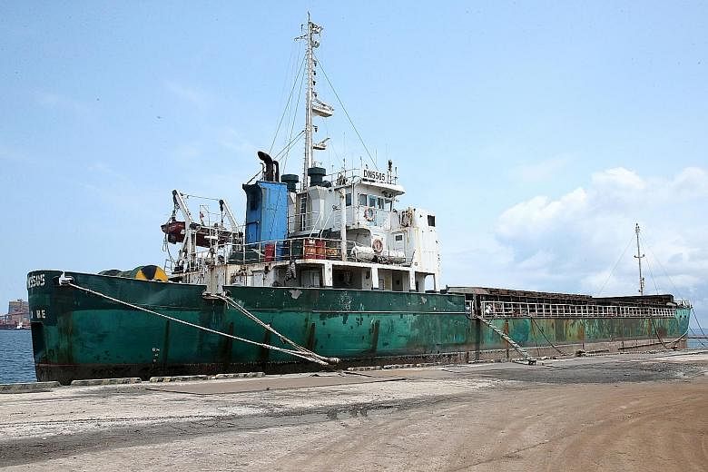 South Korea seized Togo-flagged cargo ship DN5505 in February on suspicion of the vessel violating UN sanctions on North Korea.