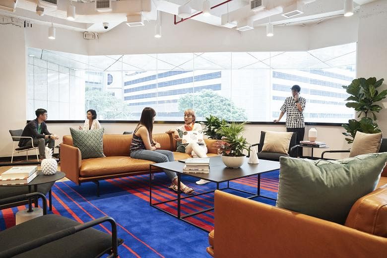 The WeWork City House in Robinson Road. WeWork, the US co-working giant, has locations in over 28 countries, including Singapore, China and India. The 21-storey tower in Collyer Quay will be its biggest property in Singapore and has a net lettable ar