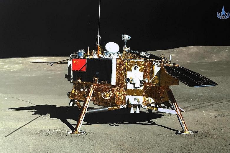 China's Chang'e-4 lunar probe became the world's first probe to soft-land on the far side of the Moon earlier this year. PHOTO: AGENCE FRANCE-PRESSE