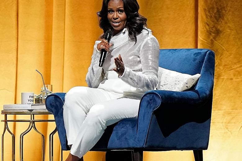 Former US first lady Michelle Obama in a 2018 photo. On Friday, she tweeted that "whether we are born here or seek refuge here, there's a place for all of us". PHOTO: AGENCE FRANCE-PRESSE