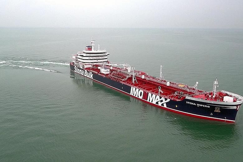The Stena Impero has been taken by Iran's elite Revolutionary Guards to Bandar Abbas port. The tanker's operator Stena Bulk says the vessel had been in full compliance with all navigation and international regulations. PHOTO: STENA BULK