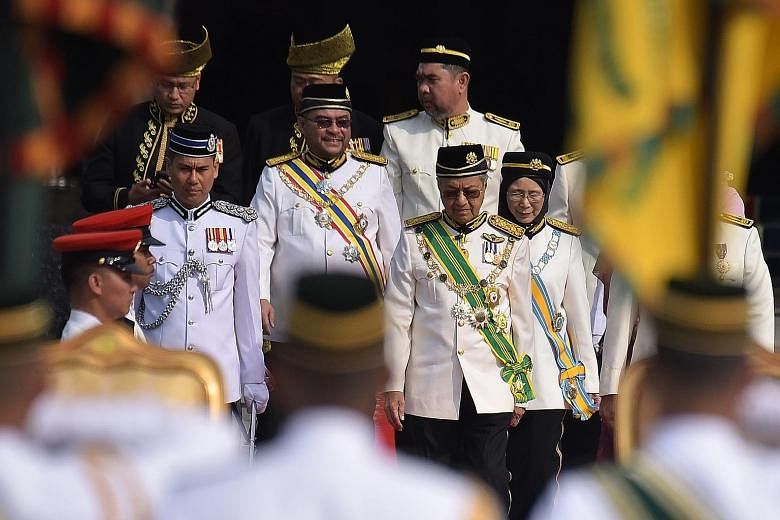 The ceremony at the Istana Negara in Kuala Lumpur during the royal coronation of Malaysia's 16th king - Pahang's Sultan Abdullah Ri'ayatuddin - was steeped in royal customs and tradition. It was attended by members of Malaysia's nine royal houses dre