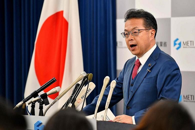 Japan's Trade Minister Hiroshige Seko said the country's measure was "not intended to hurt bilateral ties" with South Korea.