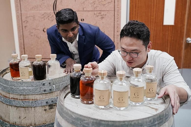 Compendium, which produces rojak and chendol gin, is run by founder and master distiller Simon Zhao and brand ambassador Vegneswaran Ram (both above).
