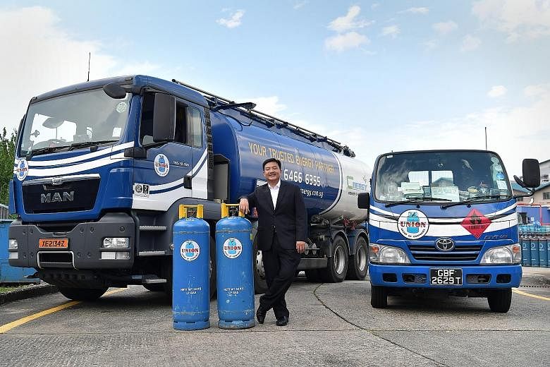 Mr Teo Hark Piang (above), chief executive of Union Gas. The company traces its roots to Choon Hin, a sole proprietorship set up in 1974 which sold bottled LPG cylinders and household items out of a sundry shop in Marine Terrace. It has evolved to als