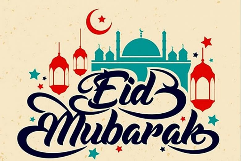 Some organisations have been using the non-vernacular terms "Diwali" (instead of Deepavali, left) and "Eid Mubarak" in greetings recently.