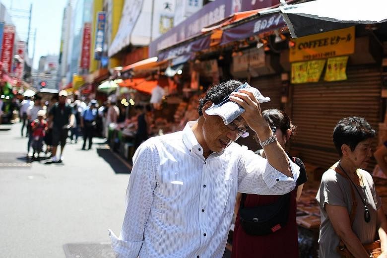 Japan has been suffering from high temperatures this summer, leading to concerns about how athletes will cope with the heat during next year's Olympics in Tokyo. Yesterday, the temperature rose above 35 deg C in the cities, including Fukushima, Tokyo