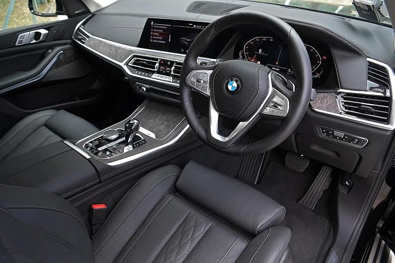 The BMW X7 has 450Nm of creamy torque available from 1,500rpm. With a 3.1m wheelbase, the BMW X7 accommodates three rows of seats. Unlike most three-row cars, it has a decent amount of stowage even when all seats are in use.