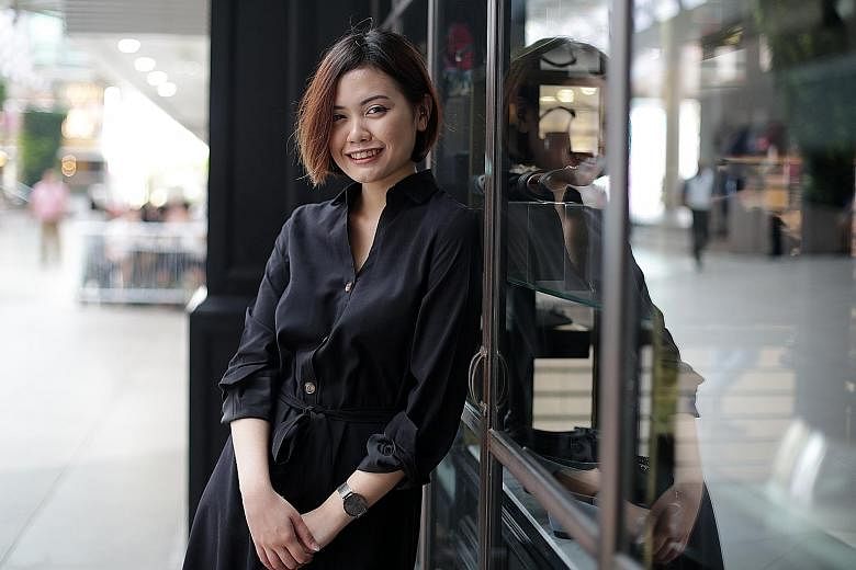 Third-year law student Diyana Atan worked as an optometrist before entering the Singapore University of Social Sciences law school. ST PHOTO: GIN TAY