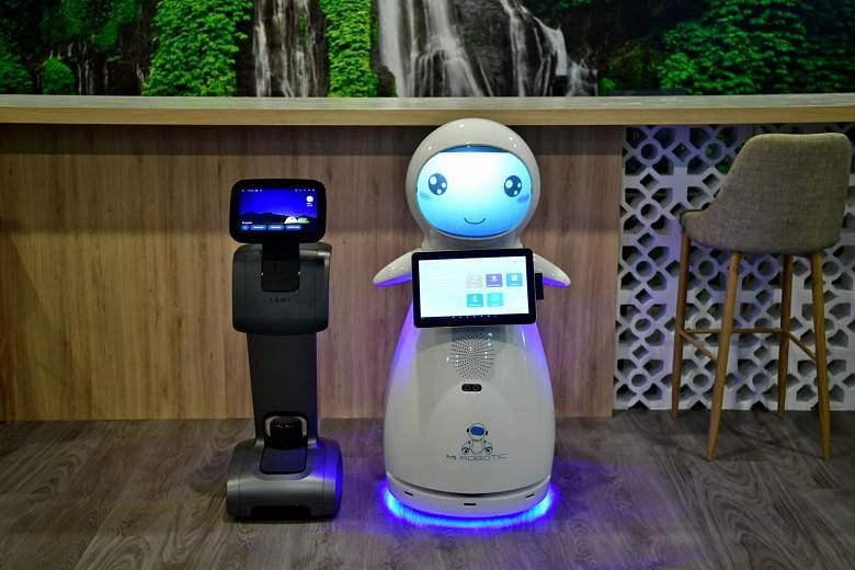 Robot Temi can assist in social services and Snow, in pre-school as a teaching aid. 