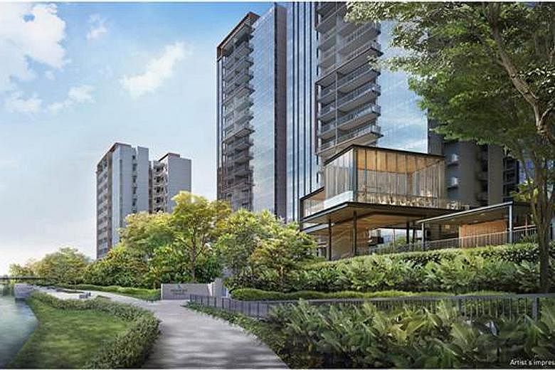 The 820-unit Piermont Grand EC was last month's best-selling project, with 378 units booked at a median price of $1,107 psf. PHOTO: CITY DEVELOPMENTS