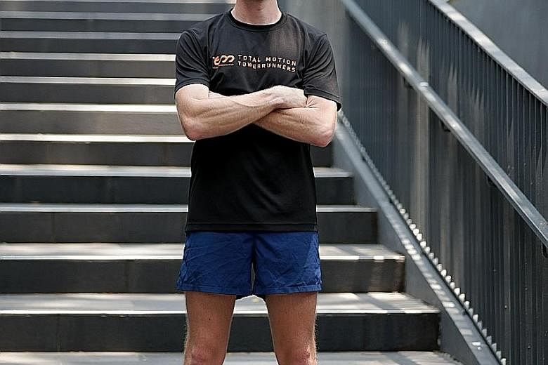 Stair-climber Richard Sirrs broke the previous record at a stair-climbing race at The Gherkin in London in 2015.