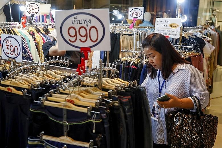 Thailand's trade-reliant economy has been hit by slumping exports, a surging currency and cooling tourist arrivals.