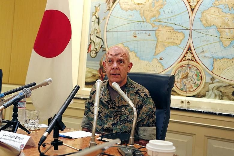 General David Berger is concerned about deteriorating ties between Japan and South Korea, amid threats from North Korea and China.