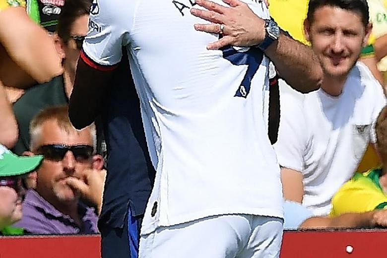 Chelsea manager Frank Lampard (hugging Abraham) earns his first win in four competitive matches as Blues boss. 