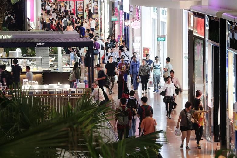 Singapore’s malls have responded to declining sales efficiency by accelerating the roll-out of experiential retail concepts. 