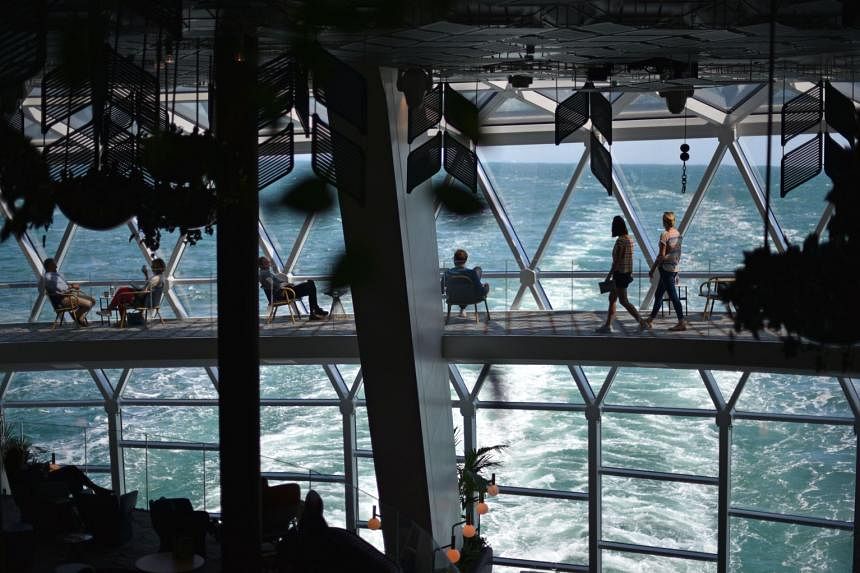 Full-length windows on the Celebrity Edge, which can accommodate 2,918 guests, give travellers endless ocean views.