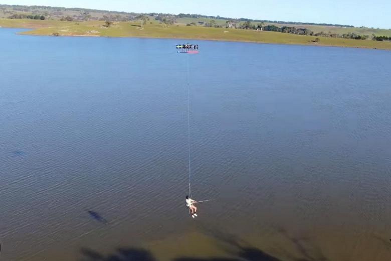 Australian fishing sales from drone