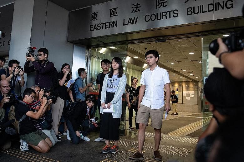 Among those arrested on Friday were key activists Joshua Wong, who rose to global prominence with Hong Kong's so-called Umbrella Movement protests in 2014, and Agnes Chow. They were later released on bail.
