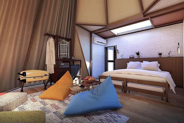 The teepees in The Anmon Resort Bintan are air-conditioned stunners that sit near South-east Asia's largest seawater lagoon, a cyan dream the size of 50 Olympic swimming pools.