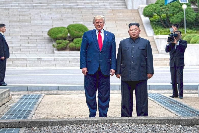 US President Donald Trump and North Korean leader Kim Jong Un standing on North Korean soil while walking to South Korea in the Demilitarised Zone on June 30. Like any other close relationship, there must have been some sort of chemistry between the 