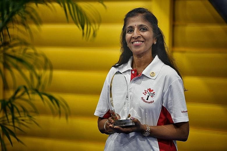 Madam Kalyanasundaram Chandrakala is one of 16 volunteers who received the Exemplary Silver Generation Ambassador award.