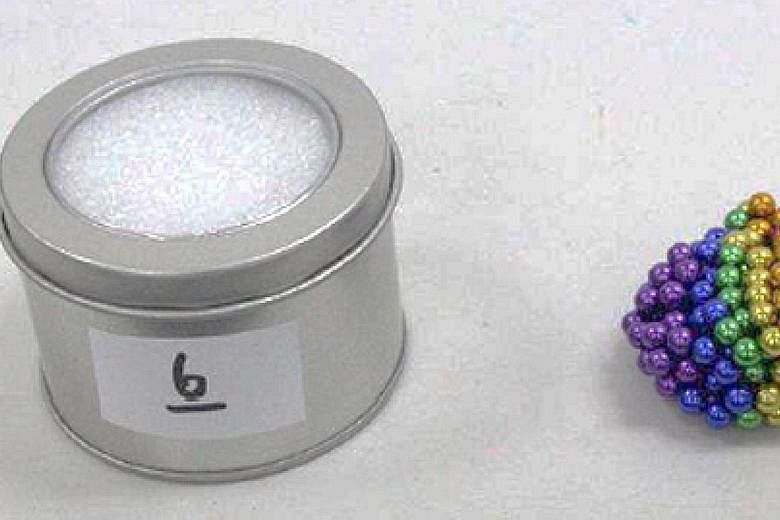 Toys such as Mag-Fun Magnetic Building Blocks (left) and Buckyballs Neocube Magnetic Balls can pose a danger to children, who may swallow them and be seriously harmed.