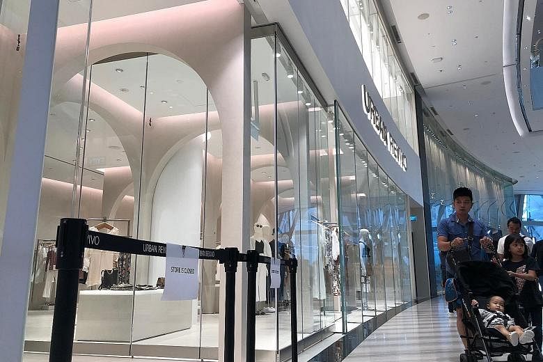 The Urban Revivo store at Jewel Changi Airport where a full-length, free-standing mirror fell on an 18-month-old girl, leading to her death last month. The case has shone a spotlight on child safety in public spaces, as well as drawn attention to who