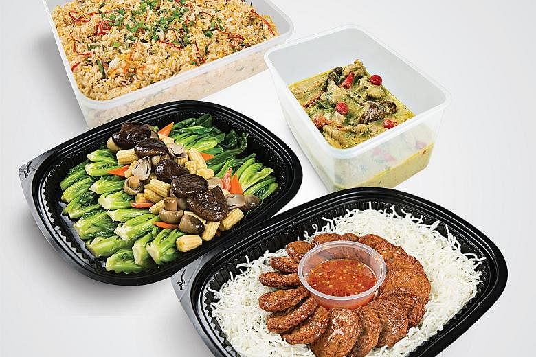 Deli Hub's halal-certified Thai-rrific Mini Office Party Set is ideal for a group of up to 10 people. PHOTO: DELI HUB CATERING