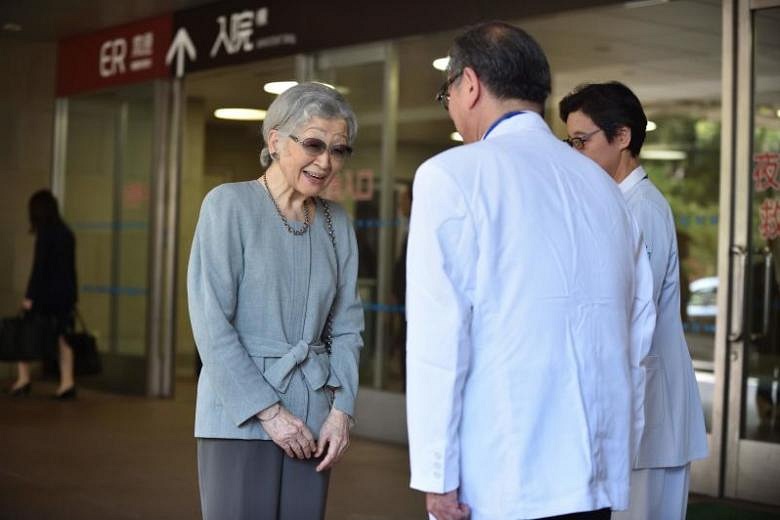 Former Japanese Empress Michiko Leaves Hospital After Cancer Surgery ...