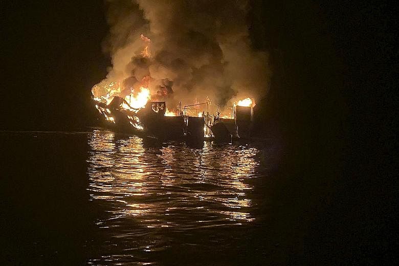 Two Singaporeans were among the 34 victims of the fire. The boat's operators have filed a pre-emptive lawsuit to protect their firm from having to pay massive damages.
