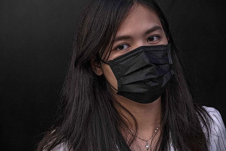 Sunny, a Hong Kong protester, has been taking to the streets to denounce the policies of China's central government. Her husband, a police officer, works 12-hour nightly shifts to confront the demonstrations.