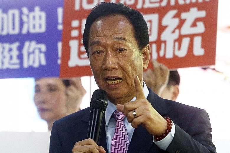 Mr Terry Gou has until next Tuesday to apply to run in Taiwan's 2020 election.