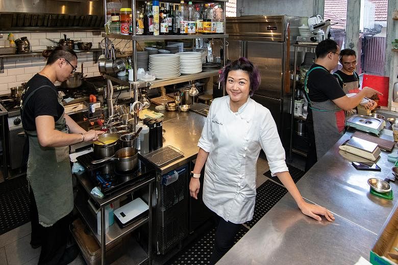 Miss Petrina Loh, owner of Morsels, also does guest stints in restaurants and pop-ups abroad. She says: "I don't just cook. I manage the business and everything else including the marketing. Some days, I'm like a zombie." But she has no regrets about