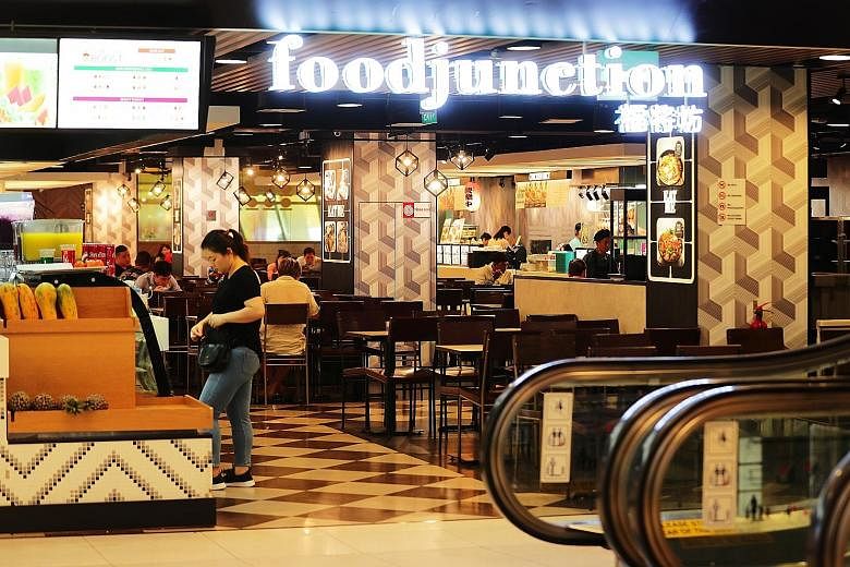 The Food Junction foodcourt at United Square. The chain's acquisition, which is expected to be completed in the last quarter of this year, is set to make BreadTalk the third-largest foodcourt operator here. BreadTalk plans to focus initial efforts af