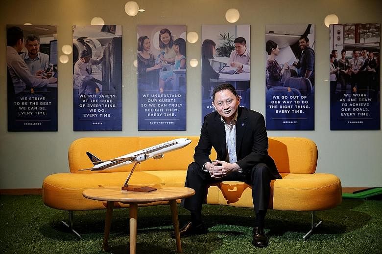 SIA chief executive Goh Choon Phong says the airline wants to ensure its place as the market leader and continue to inspire passion in its people. ST PHOTO: KEVIN LIM