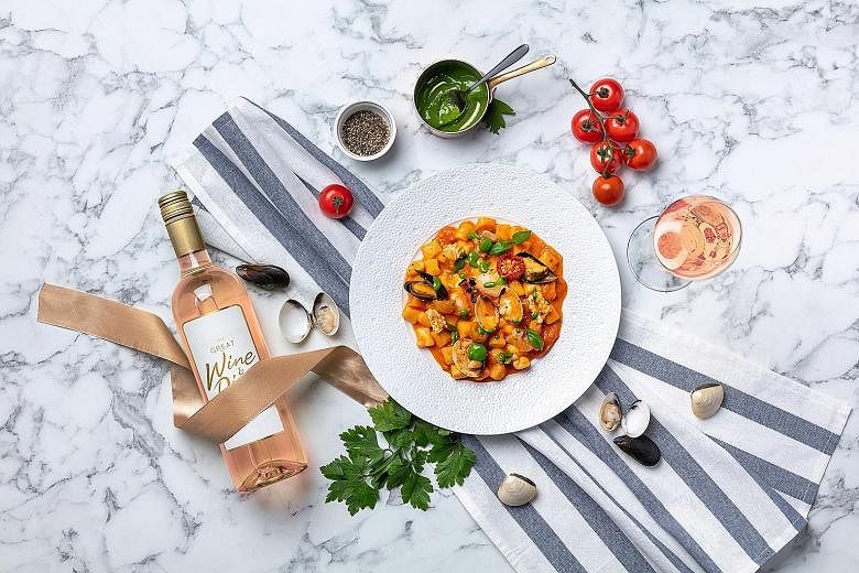Gnocchetti alla Pescator from Fratelli Trattoria, one of the restaurants taking part in the Great Wine & Dine Festival. PHOTO: RESORTS WORLD SENTOSA