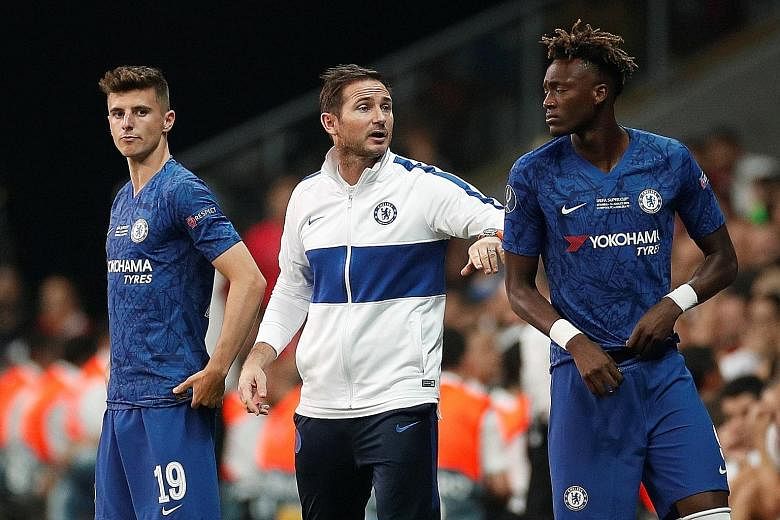 Youngsters like Mason Mount (far left) and Tammy Abraham have been able to shine under new Chelsea manager Frank Lampard, who was bound by a transfer ban from signing players.