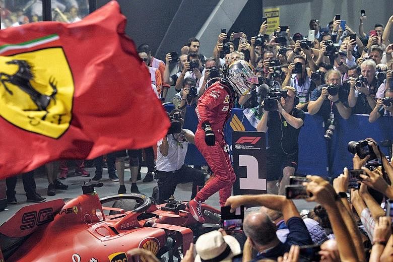 Sebastian Vettel's winless drought goes way back to the Belgian Grand Prix in August last year. The Ferrari driver's Singapore GP victory, his first since 2015, is his 53rd grand prix success.