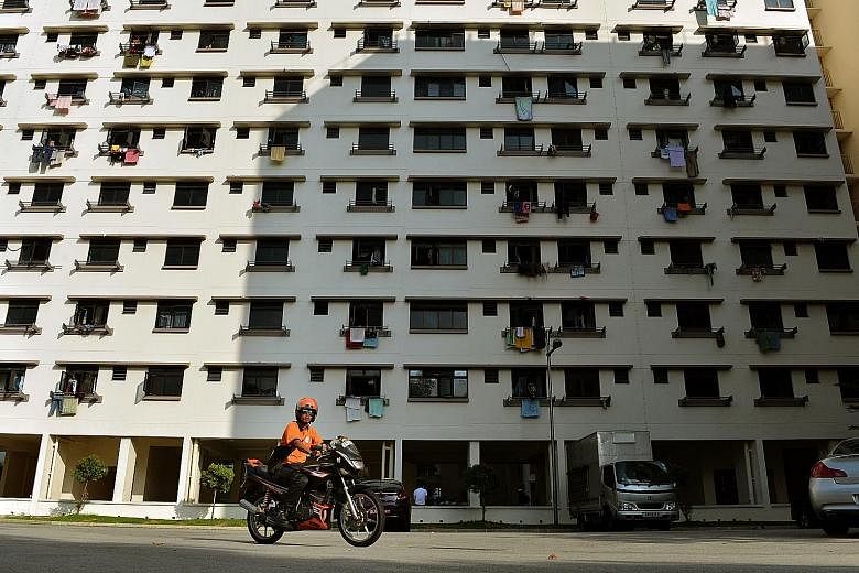 Rental flats in Woodlands. The HDB said requests from households earning more than $1,500 per month are assessed based on the circumstances of each family, such as household size or expenses such as medical needs. ST FILE PHOTO