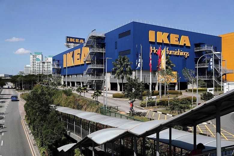 Ikea South-east Asia has two full-format stores in Singapore, located in Tampines (above) and Alexandra. During the fiscal year ended Aug 31, the firm opened an in-store interior design service touchpoint at the Alexandra outlet, servicing over 1,000