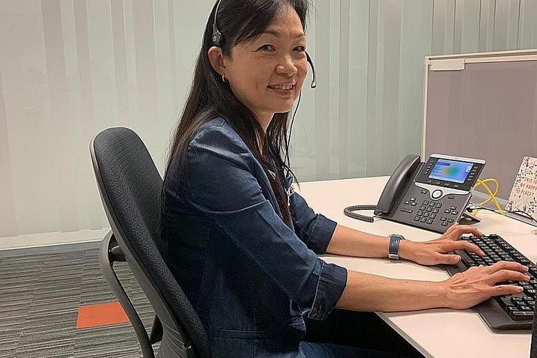 A training programme that Ms Lena Yuan's employer Citibank Singapore set up in August last year helped her pick up new skills. PHOTO: CITI