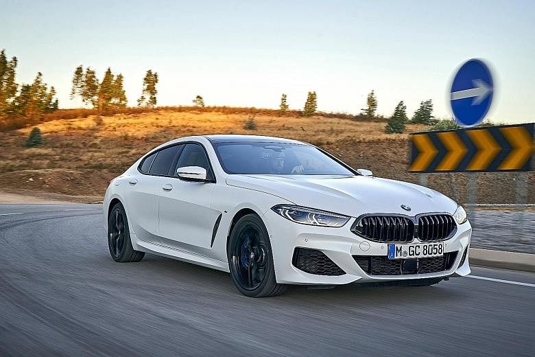 The BMW 8-series Gran Coupe has extensive safety systems and a poised ride, and is hence suitable for long distances.