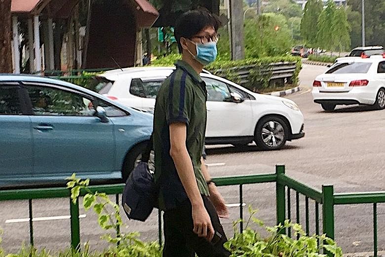 National University of Singapore undergraduate Terence Siow Kai Yuan, who pleaded guilty to one count of outraging the modesty of a woman on an MRT train, was sentenced on Wednesday to 21 months of supervised probation. PHOTO: THE NEW PAPER
