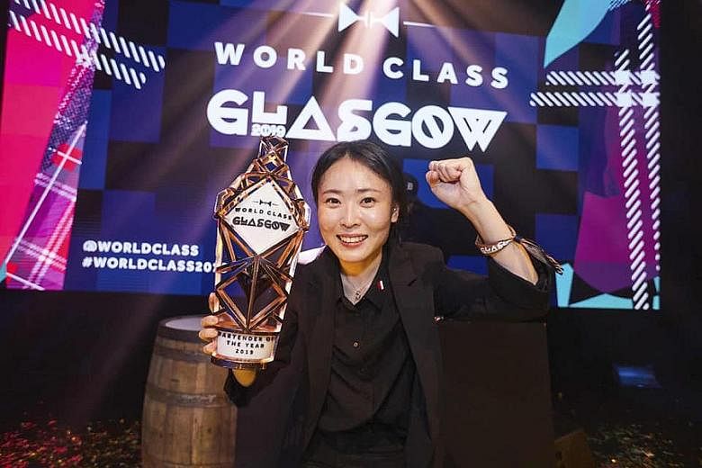 Ms Bannie Kang, head bartender at Anti:Dote at the Fairmont Singapore, has been crowned the world's best bartender for 2019 at the Diageo World Class Bartender of the Year cocktail competition.