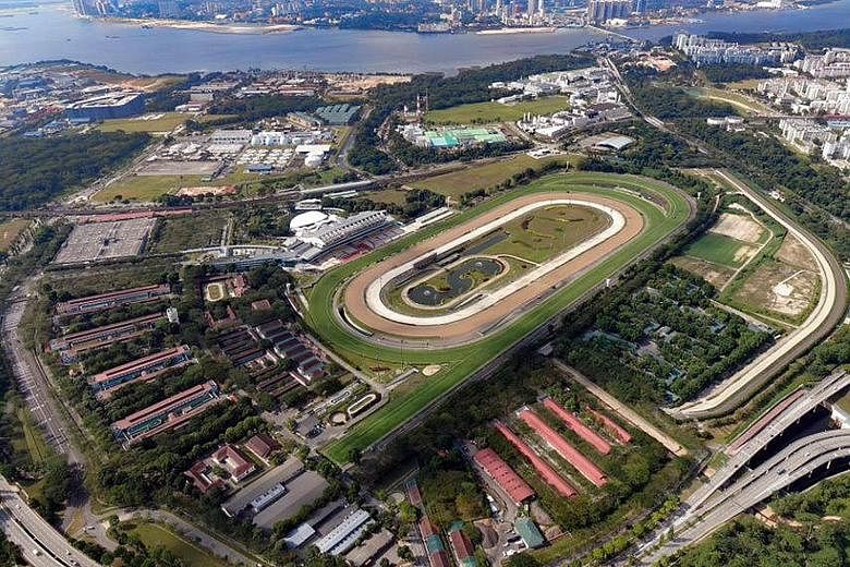An aerial view of the Singapore Turf Club, which sits on land about the size of 166 football fields. There are no plans to scrap the racecourse.