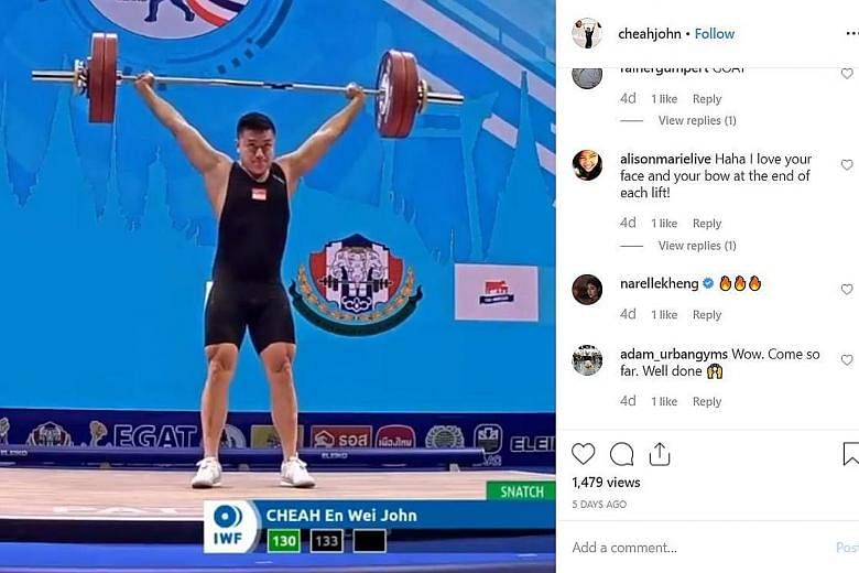 A dislocated finger could not stop national weightlifter John Cheah from setting three national records at the International Weightlifting Federation World Championships in Pattaya last week. The 27-year-old set new national marks in the snatch, clea